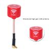 Keenso 5.8Ghz 3dBi LHCP RC Drone Antenna, High Strength High Gain Antenna for FPV Racing Drone RC Parts Accessory Red (MMCX Elbow) view 3