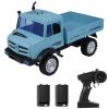 Dodoore RC Military Truck, 1:16 Scale Remote Control Car, All Terrain RC Rock Crawler Off-Road RC Truck, 2.4GHz Army Transport Vehicle with 2 Rechargeable Batteries for Adults (Blue) view 1