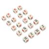 20Pcs Spanish Poker Dice 6 Sided Dice Plastic Table G Dice Set Yellow Board with Frie or Using Them for Digital Situations Spanish DiceSpanish Poker DiceJQK Dice Dice6 Sided view 2
