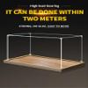 2cm Walnut Wood Grain Display Box, Coffee Black high-end countertop Display Box, Suitable for Gundam PG1/60 Gundam Strike Assassin, 3mm Thick Transparent Display Cabinet (Wood Grain + 3MM) view 3