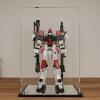 2cm Walnut Wood Grain Display Box, Coffee Black high-end countertop Display Box, Suitable for Gundam PG1/60 Gundam Strike Assassin, 3mm Thick Transparent Display Cabinet (Black+Mirror+3MM) view 1