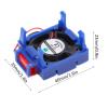 RC Car Cooling Fan Part, High Strength Plastic Mini Motor Heatsinks for 3S 57.4 V Accessory view 2