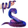 3D Printed Animals Snake, 30 Inch Surprise Mystery Fidget Anaconda Toy, Fake Python Statue with Realistic Eyes3-D Print Articulated Viper Collectible for Home Office Executive Desk Decoration view 1