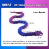 3D Printed Animals Snake, 30 Inch Surprise Mystery Fidget Anaconda Toy, Fake Python Statue with Realistic Eyes3-D Print Articulated Viper Collectible for Home Office Executive Desk Decoration view 2