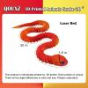 3D Printed Animals Snake, 30 Inch Surprise Mystery Fidget Anaconda Toy, Fake Python Statue with Realistic Eyes3-D Print Articulated Viper Collectible for Home Office Executive Desk Decoration view 2