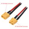 5 Pairs XT60 Plug Connectors Female and Male XT60 Connector 14AWG Silicon Wire 57MM/2.24inch for RC Cars Drone Boat(5 Female and 5 Male) view 2
