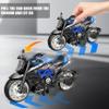 4 Pack Motorcycle Toys, 1:12 Scale Pull Back Toy Cars with Sounds and Lights for Kids Playing, Friction Powered, Diecast Collection Gift for Man, for Birthday Christmas Anniversary Present view 2