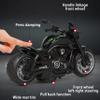 4 Pack Motorcycle Toys, 1:12 Scale Pull Back Toy Cars with Sounds and Lights for Kids Playing, Friction Powered, Diecast Collection Gift for Man, for Birthday Christmas Anniversary Present view 3