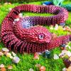3D Printed Animals Snake, 30 Inch Surprise Mystery Fidget Anaconda Toy, Fake Python Statue with Realistic Eyes3-D Print Articulated Viper Collectible for Home Office Executive Desk Decoration view 4