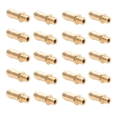 20PCS Metal Water Cooling Nozzles M5 Thread Faucet Brass Fuel Nipples Connector for RC Boat Part