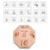5 Year Anniversary Wood Gifts for Him Her - Date Night Idea Anniversary Dice for Husband Wife Boyfriend Girlfriend Funny Gag Food Gifts for Husband Wife Him Her Food Decision Dice 18 Sided view 2