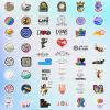 100 PCS Cute Volleyball Stickers, Water Bottle Stickers for Kids Teens, Waterproof Vinyl Laptop Kids Stickers for Laptop, Bumper, Skateboard, Guitar view 3