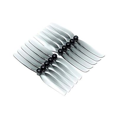 KITQLPG 5Pairs Compatible with HQ Prop Micro Prop 65mm Bi-Blade 2.5" Prop 1.5mm Shaft Propeller Compatible with FPV Racing RC Drone Quadcopter Spare Parts Accs(5Pairs Grey)