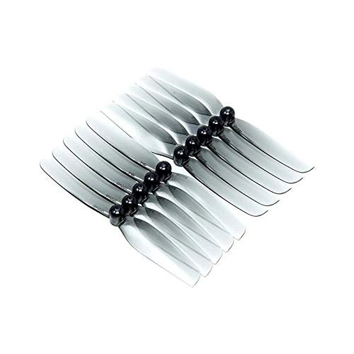 KITQLPG 5Pairs Compatible with HQ Prop Micro Prop 65mm Bi-Blade 2.5" Prop 1.5mm Shaft Propeller Compatible with FPV Racing RC Drone Quadcopter Spare Parts Accs(5Pairs Grey)