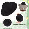 BENECREAT 40 Pcs Mini Black Top Hats, 1.6 Inch, Ideal for Snowmen, Parties, Crafts & Pets view 4