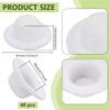 BENECREAT 40 Pcs White Mini Top Hat, 1.6 Inch Tiny Top Hat for Party Decor, Clown Hat Snowman Hats for Crafts and Miniatures, Snowman Doll Pets Cristmas Crafts, Hat Base view 2