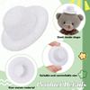 BENECREAT 40 Pcs White Mini Top Hat, 1.6 Inch Tiny Top Hat for Party Decor, Clown Hat Snowman Hats for Crafts and Miniatures, Snowman Doll Pets Cristmas Crafts, Hat Base view 4