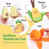 hahaland Baby Sensory Toys - 16 PCS My First Fruit Vegetable Color Sorting Play Food Crinkle, Rattle, Baby Toys 6-12 Months Montessori Toys for 1 Year Old Boy Girl Gifts Toddler Easter Basket Stuffers view 3