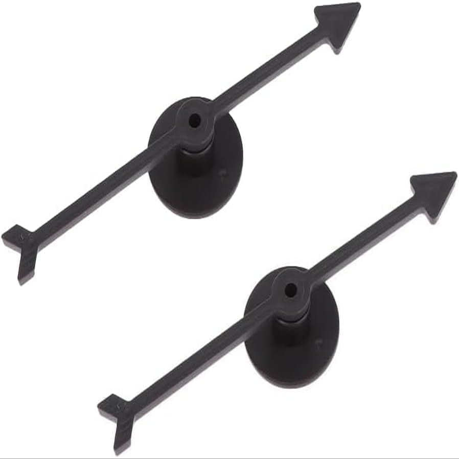2Pcs Black Spinner Game Engaging Board Arrow Set Home and School Party Spinners Plastic Craft with Suction Cup Board Games Accessories, Game Pieces