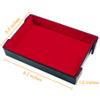 SIQUK 2 Pieces Magnetic Dice Tray Rectangle Folding Dice Rolling Tray PU Leather Dice Trays Dice Holder Storage Box for D&D RPG Dice Games (Red, Royal Blue) view 2