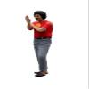 FANTOZZI  The Baker Cecco the Special Scfilatino  Film Scene  PVC Collectible Figure Statue  Height 12 cm view 2