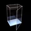 30/ 35/ 40/ 45/ 50/ 55/ 60/ 65/ 70 Tall Stackable Plastic Display Case, Clear Protection Box for Figures Models with Door, Collectibles Storage Cabinets,One Color,45x25x45cm/18x10x18in view 1