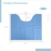 25 Pcs Disposable Toilet Mats, Absorbent Non-Woven Commode Mats, Non-Slip Potty Training Floor Mats, Around U-Shaped Floor Pads for Urine, Toilet Floor Protectors, 2218.9" view 3