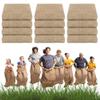 EBaokuup 12 Pack Large Burlap Potato Sack Racing Bags-39"x21" Nature Jute Sacks Race Bag for Adults & Kids Outdoor Game-Reusable Potato Sack Bags for Easter Lawn Games Vegetable Storage Plant Cover view 1