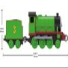 Thomas & Friends by Fisher-Price Train, Large Push-Along Die-Cast Henry Engine & Cargo Car from The Classic & All Engines Go Series, for Preschoolers view 2