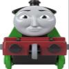 Thomas & Friends by Fisher-Price Train, Large Push-Along Die-Cast Henry Engine & Cargo Car from The Classic & All Engines Go Series, for Preschoolers view 3