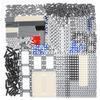 AIMATRIX 430pcs Technic-Parts -Pin-Arms Compatible with Mainstream Building Block Brands Technic-Parts Frame Plate Liftarm Wheels Tire Etc. MOC Toy Building Sets. view 1