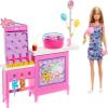 Barbie Mysteries: Beach Detectives Malibu Doll & Cotton Candy Game Booth Playset with 20 Accessories Including Prizes view 1