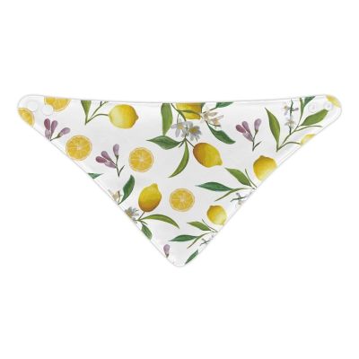 LVEWYB Lemon Snap Bibs for Infant & Toddler Baby Girl and Boy Ideal for Drooling Teething & Eating with Stylish Cute Prints Baby Accessories