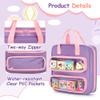 Carrying Case Compatible with Little Tikes Story Dream Machine Books, Hold Up to 8 Characters and 24 Books, Toy Storage Bag for Storybook, Character Collection, Purple, Bag Only, Patented Design view 4