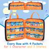 GRAOSO Carrying Case Compatible with Little Tikes Story Dream Machine Books, Hold Up to 8 Characters and 24 Books, Toy Storage Bag for Storybook, Character Collection, Blue, Bag Only, Patented Design view 2