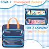 GRAOSO Carrying Case Compatible with Little Tikes Story Dream Machine Books, Hold Up to 8 Characters and 24 Books, Toy Storage Bag for Storybook, Character Collection, Blue, Bag Only, Patented Design view 3