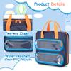 GRAOSO Carrying Case Compatible with Little Tikes Story Dream Machine Books, Hold Up to 8 Characters and 24 Books, Toy Storage Bag for Storybook, Character Collection, Blue, Bag Only, Patented Design view 4