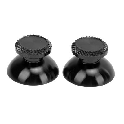2Pcs Joystick Caps Thumbsticks for Controller, Aluminum Alloy Metal Analog Thumb Grip Stick, Replacement Analog Stick Joystick for Controller (Black)