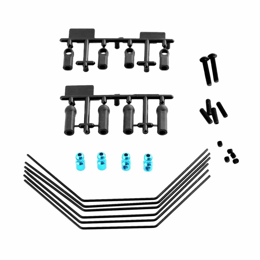 CoudarTitie 1/10 Scale RC Sway Bar Kits for XV01 Crawler, Front and Rear