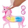 Barbie Unicorn with Sparkling Lights, toy with 20 interactive combinations of light, sound and music, press buttons and stroke the head to play, JCP78 view 3