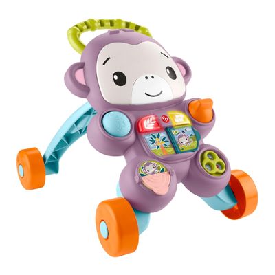 Fisher-Price JGW90 My Baby Walker Monkey Purple with Music, Lights and Activities from 6 Months
