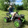 Hikiddo Kids ATV 4 Wheeler, 24V 4WD Electric ATV Ride On Toy for Big Kid with 2-Seater, 4x200W Motor - Green view 2