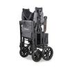 WONDERFOLD W2 Luxe Pro Stroller Wagon (2 Seater) - Collapsible Wagon Stroller with Seats Featuring 5-Point Safety Harnesses and Adjustable Sun Canopy, Charcoal Gray view 4