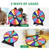 WinSpin 20" Prize Wheel 14 Slots Dry Erase Spinning Wheel Tabletop Fortune Game for Pub Party Engaging Trade Show Eagle view 2