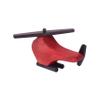 AmishToyBox.com Wooden Helicopter Toy with Spinning Propeller, Child-Safe, Non-Toxic, CPSIA-Approved Finish (Red) view 2