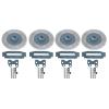Lybunair 4Pcs Simulation Metal Brake Discs Calipers for 1/10 RC Car Parts (Gray) view 1