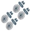 Lybunair 4Pcs Simulation Metal Brake Discs Calipers for 1/10 RC Car Parts (Gray) view 2