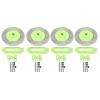 Lybunair 4Pcs Simulation Metal Brake Discs Calipers for 1/10 RC Car Parts (Green) view 1