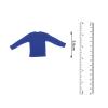 1/12 Scale Navy Long Sleeve T Shirt, Miniature Doll Clothing for 6 Centimeter Male Female Action Figure Accessory, Unisex Cloth Outfit, Simple wear Up Costume view 3