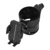 ZJchao Stroller Cup Holder 360 Rotation Dual Groove Bottle Drink Holder Scooter Bike (Black) view 3